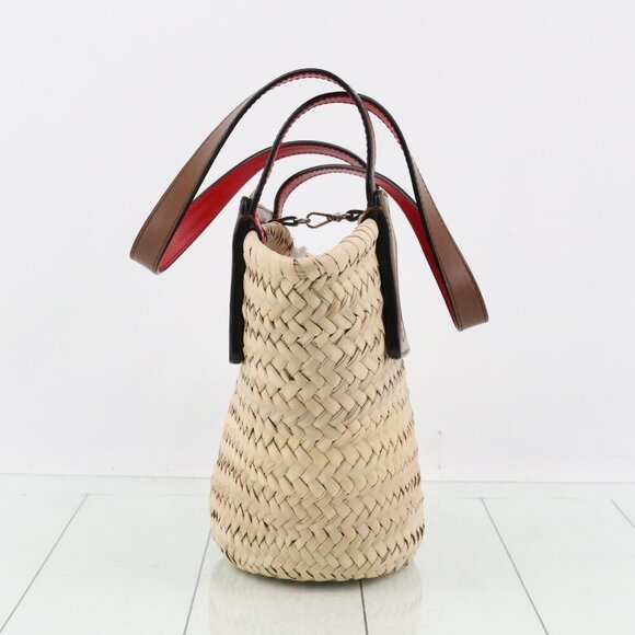 Christian Louboutin Straw Loubishore Tote Bag - Picture 4 of 10